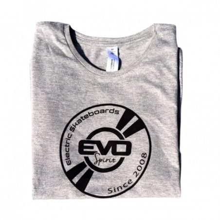 T-Shirt Cinzento com Logo Evo-Spirit